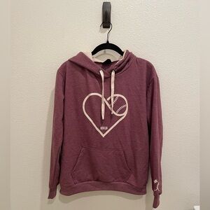 Womens Baseballism Purple pull over sweatshirt size s​​​​​​